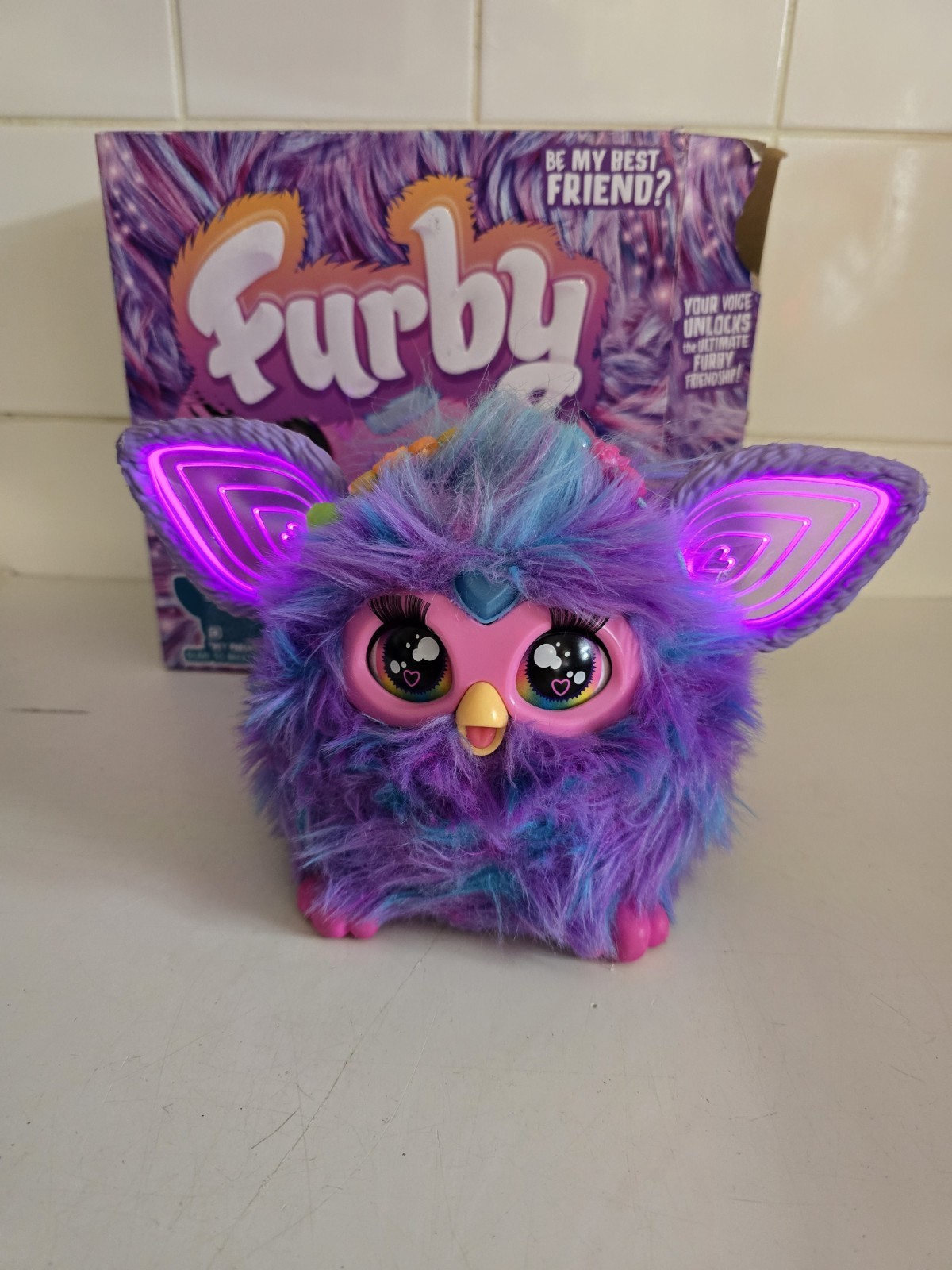 BOXED  Hasbro Purple Furby  Interactive Talking Plush Toy,
