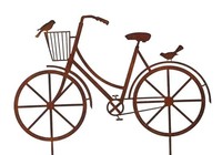 Gartenstecker Fahrrad 30X19Cm Im Rost Design - Rostfigur FüR Den Garten, Deko