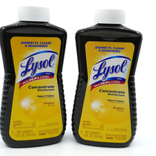 Lysol Concentrate Disinfectant Original Scent 12 fl oz Makes 9 Gallons 2 Pack