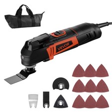 VEVOR Multitool Oscillating Tool 3Amps Corded Oscillating Tool 6 Variable Speeds