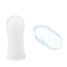 Dog Super Soft Pet Finger Toothbrush Teeth Cleaning Bad Breath Care Nontoxic Sil