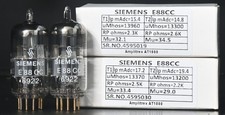 Rare NOS NIB Siemens Halske E88CC 6922 CCa MUNICH W. German Strong Matched Pair