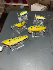 Lot Of 5 Fred Arbogast Jitterbug / Sputterbug Top Water Fishing Lures