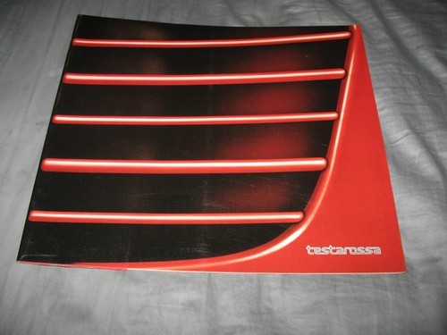 Ferrari Testarossa  original prestige brochure 328/84 - 17M/9/85