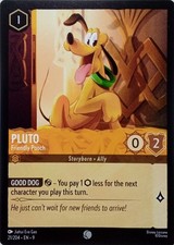 21/204 PLUTO FRIENDLY POOCH EN9 COMMON DISNEY LORCANA CARD