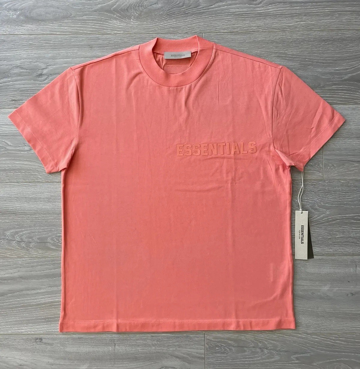 Essentials Fear of God T-Shirt Coral Short Sleeve Solid Men's Size M NWT