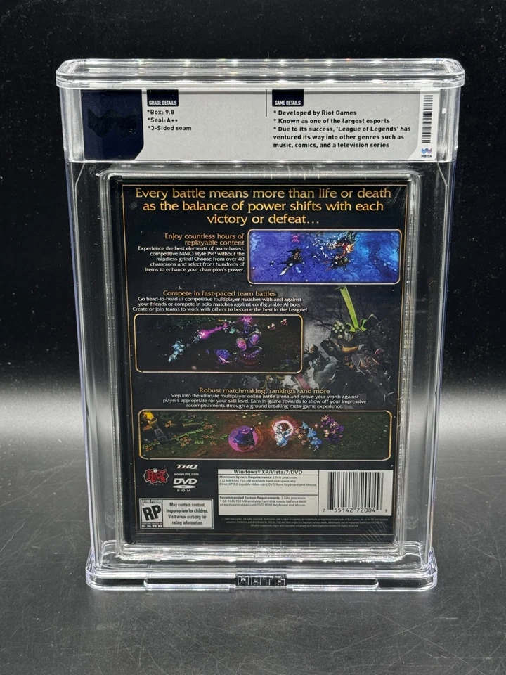 League of Legends Collectors Pack PC CD Rom DVD Sealed New WATA 9.8 A - Image 2 of 2