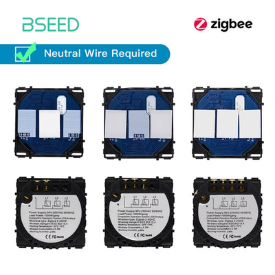 Zigbee Switches 1/2/3Gang 1/2/3Way Touch Smart Light Switch Function Part Smart 