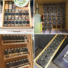 Set 20 barattoli porta spezie conservazione barattoli vetro con coperchio + etichetta