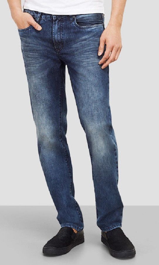 79 долларов от KENNETH COLE НЬЮ-ЙОРК Джинсовый костюм прямого кроя из хлопчатобумажной ткани светло-индиго 28 6790₽