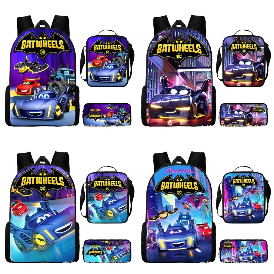 Batwheels Backpack Kids School Bookbag Lunch Bag Pencil Case Trave Rucksaxk Gift