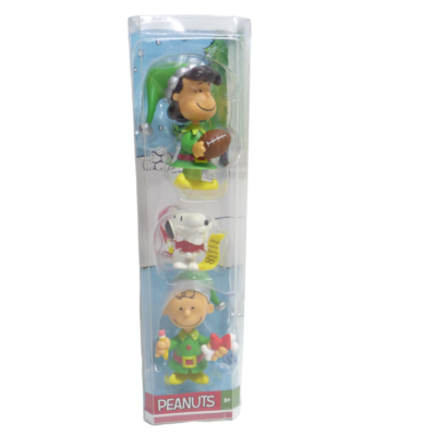 Peanuts Holiday Figures (3 Pack, Snoopy, Lucy, Charlie Brown