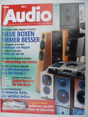 AUDIO 5/00, T+A DVD 1210R,ALR JORDAN 5,PHYSIC TEMPO,INFINITY KAPPA 90,PLATON ART