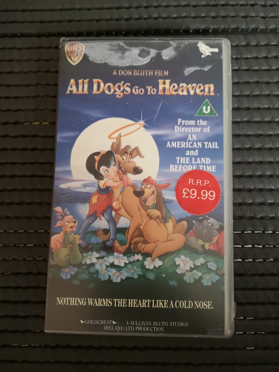 All Dogs Go To Heaven - Vintage VHS - 1989 - Burt Reynolds, Judith