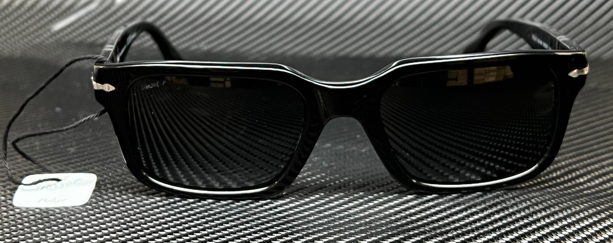 PERSOL PO3272S 95 48 Black Dark Grey Polarized Men's 53 mm