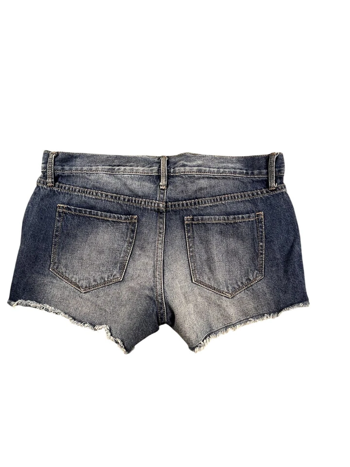 Pantalones Cortos de Jean Old Navy para Mujer Talla 2 Denim Calce Regular 2 Bolsillos Bandera Santa Cruz Summe Foto 2 de 4