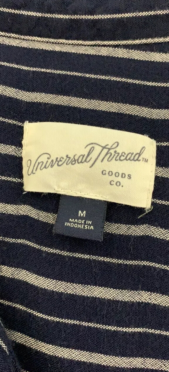 Universal Thread blue stripe button down hi lo top - image 10