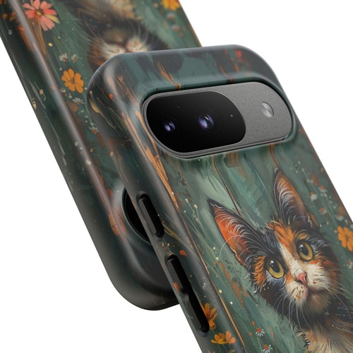 For iPhone | Samsung Galaxy | Pixel Phone Case - Calico Cat Flowers Pastel - 第 239/256 張圖片
