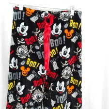 Disney Mickey Mouse Halloween Fleece Pajama Lounge Pant Soft Cozy Size S