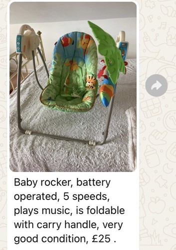 Baby Rocker Chair - Picture 3 of 3