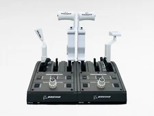 Thrustmaster TCA Quadrant Pack, B737 Full Electronic Throttle Levers, White