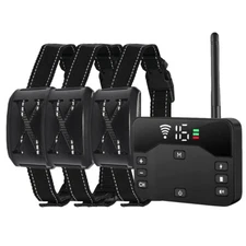 Wireless Electric Dog Fence Pet Containment System Shock Collar For 1/2/3 Dog Sa