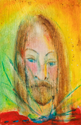 Sven Berlin (1911-1999)  - 20th Century Oil, Saintly Figure