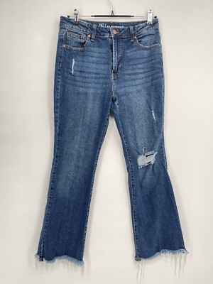 No Boundaries Distressed High Rise 5 Pocket Flare Jeans.Size 11