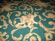 Beautiful Holiday Tablecloth   Green  Gold 59  x135  w/ 14 napkins - Rectangular