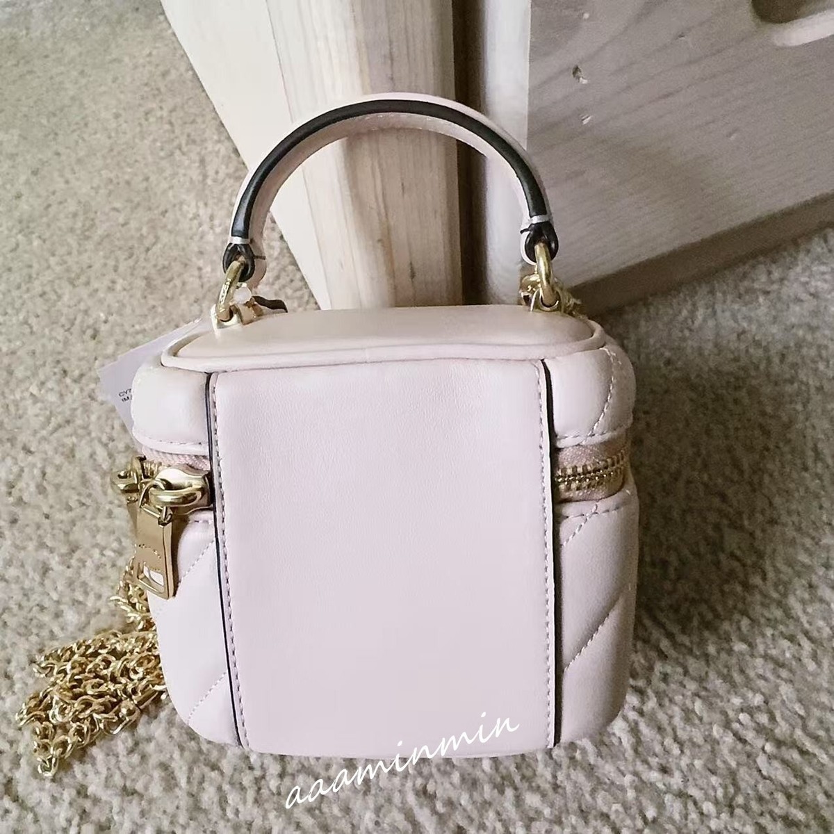 COACH Ava Crossbody Bag With Quilting /Light Pink Blush