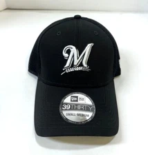 Milwaukee Brewers MLB NE Neo Flex-Fit Hat - Black/White