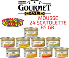 Gourmet Gold Mousse 85 gr vari gusti 24 scatolette Alimento umido Gatto Gatti