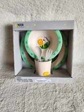 New baby's bamboo 5 pieces fiber dinnerware set animal design