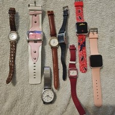 Lot of 8Vintage Watches Bcbmaxazria BiaoQi Fastrack Timex Parts/Repair LOOK