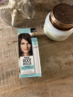 L'oreal Magic Root Rescue 10 Minute Root Hair Coloring Kit - 4 Dark Brown