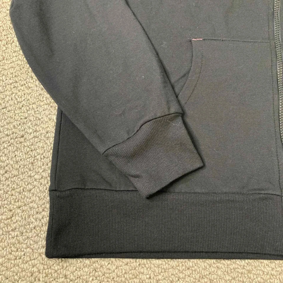 Sudadera con capucha para mujer Z By Zella talla grande negra polar cremallera completa atletismo Foto 4 de 4