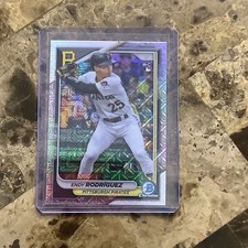 2024 Bowman Chrome Endy Rodriguez #68 Mojo Refractor Rookie RC Pirates B-17