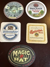 Beer Coasters Vintage Beer Coasters - Assorted lot of 5 Beer Collectibles Paper