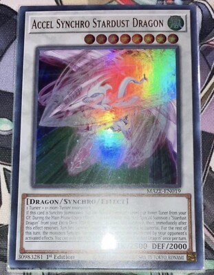 Yu-Gi-Oh! Accel Synchro Stardust Dragon Ultra Rare 1st Edition MAZE-EN019  LP | eBay