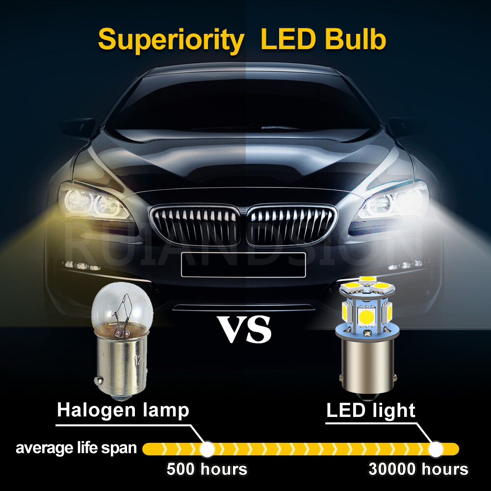 10x 6V 6 Volt 1156 BA15S LED Bulb Motorcycle Turn Signal Light - Foto 5