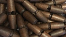 5 braune Knebelknöpfe aus Holz ideal für Strickjacken und Dufflecoats 50 mm
