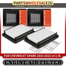2x Engine Air Filter for Chevrolet Spark 2016 2017 2018 2019 2020 2021 2022 1.4L