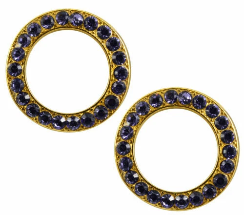 Chapado en Oro Amarillo Mariana Stud Pendientes de Moda