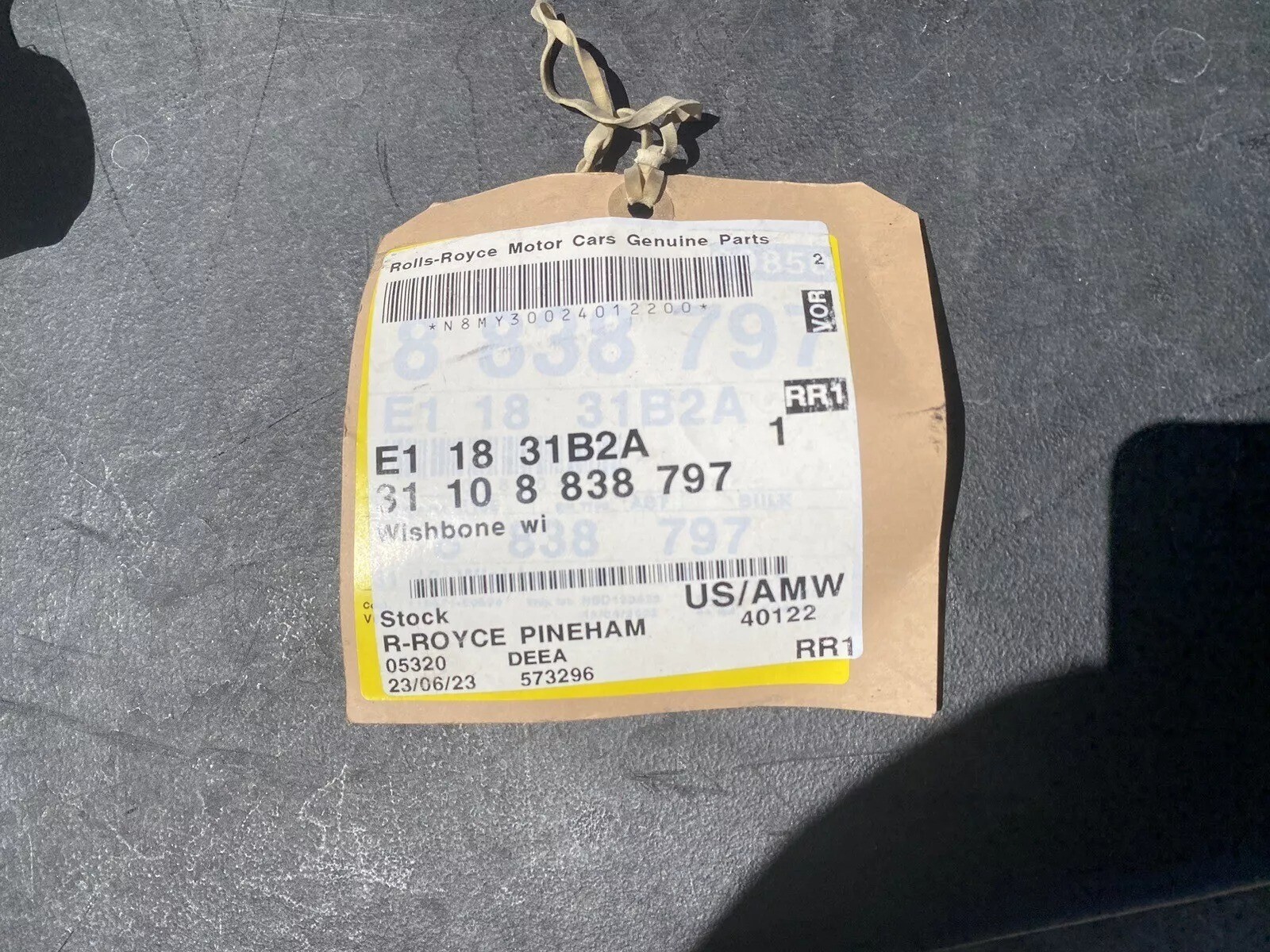 2023 Rolls Royce Cullinan Left upper control arm wishbone OEM