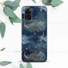 Moon Stars Clouds Painting Aesthetic Case For Samsung Note 20 S21 S22 S23 S24 FE