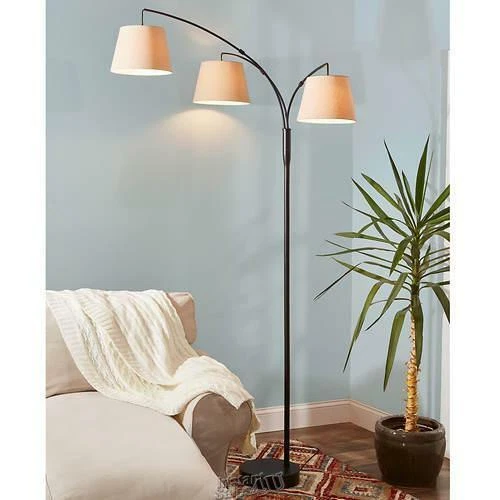 Better Homes Gardens 3 Arm Arc Lamp 4 Way Switch Includes 3 LED
