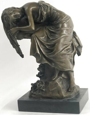 APHRODITE VENUS SLEEPING STATUE HOME DECOR 100% PURE BRONZE SCULPTURE FIGURINE