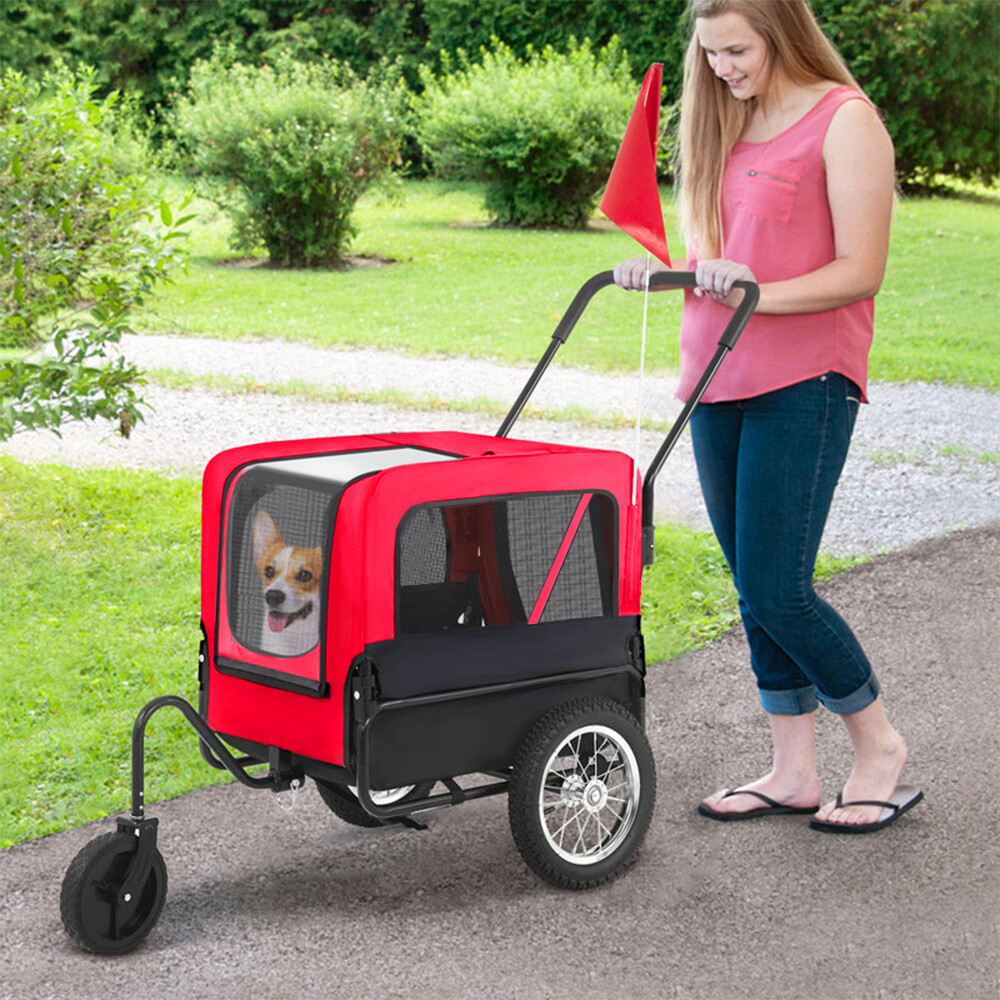 Visual Reference: Heavy Duty Pet Stroller Dog Cat Pram Pushchair Travel Carts