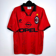 Original AC Milan 1996-1997 Fourth 4th Football Shirt Maglia Calcio Lotto