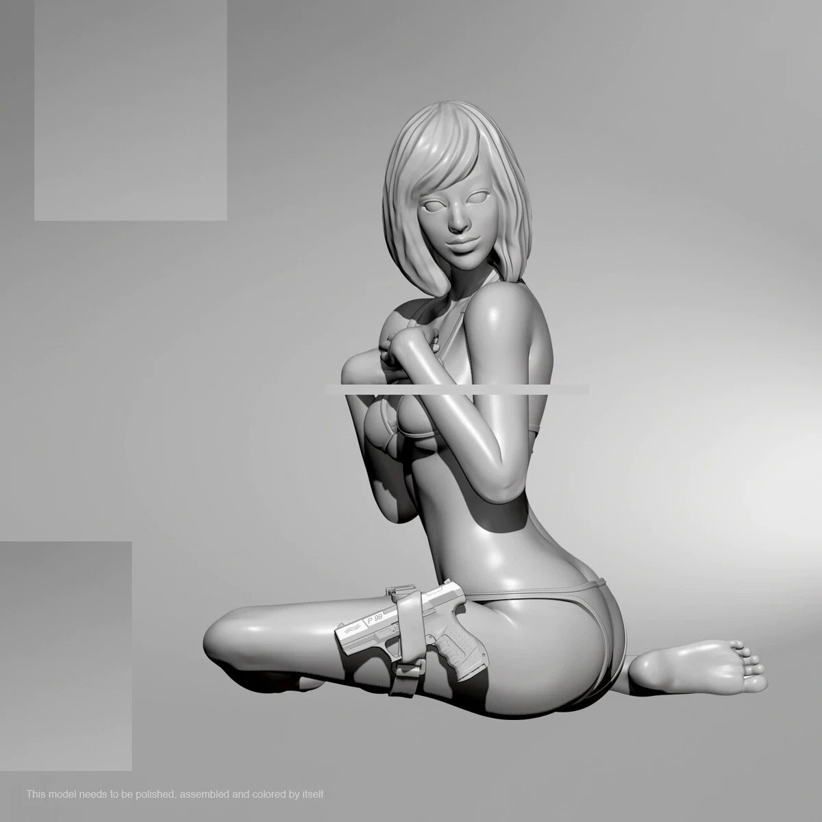 124 Scale 75mm Resin Figures Model Kit Sexy Agent #3 Unpainted Unassembled  Kit | eBay